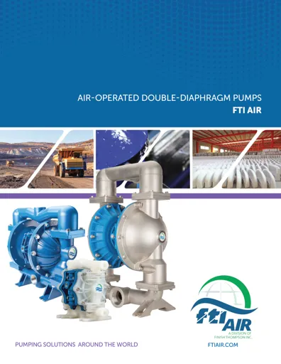 Bombas de diafragma FTI AIR modelo FT30 metálica Catálogo