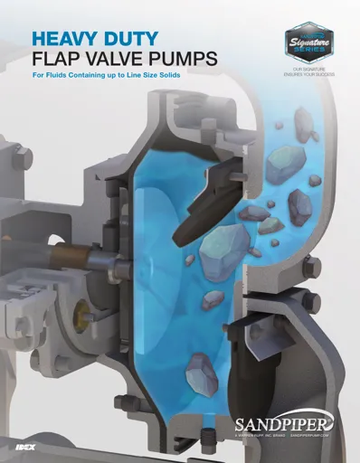 Bombas de diafragma Sandpiper modelo HDF2 metálica Brochure HDF