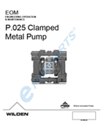 Bombas de diafragma WILDEN modelo P.025 metalica Manual de Servicio