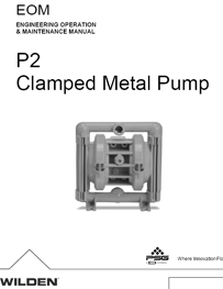 Bombas de diafragma WILDEN modelo P2 y P220 metalicas P2 Manual de Servicio