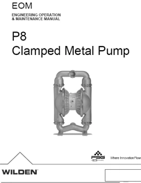 Bombas de diafragma WILDEN modelo P8 y PS820 metalicas P8 Manual de Servicio